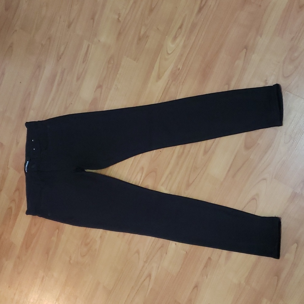 Express Black Mid-Rise Skinny Denim Jeans Jeggings 4